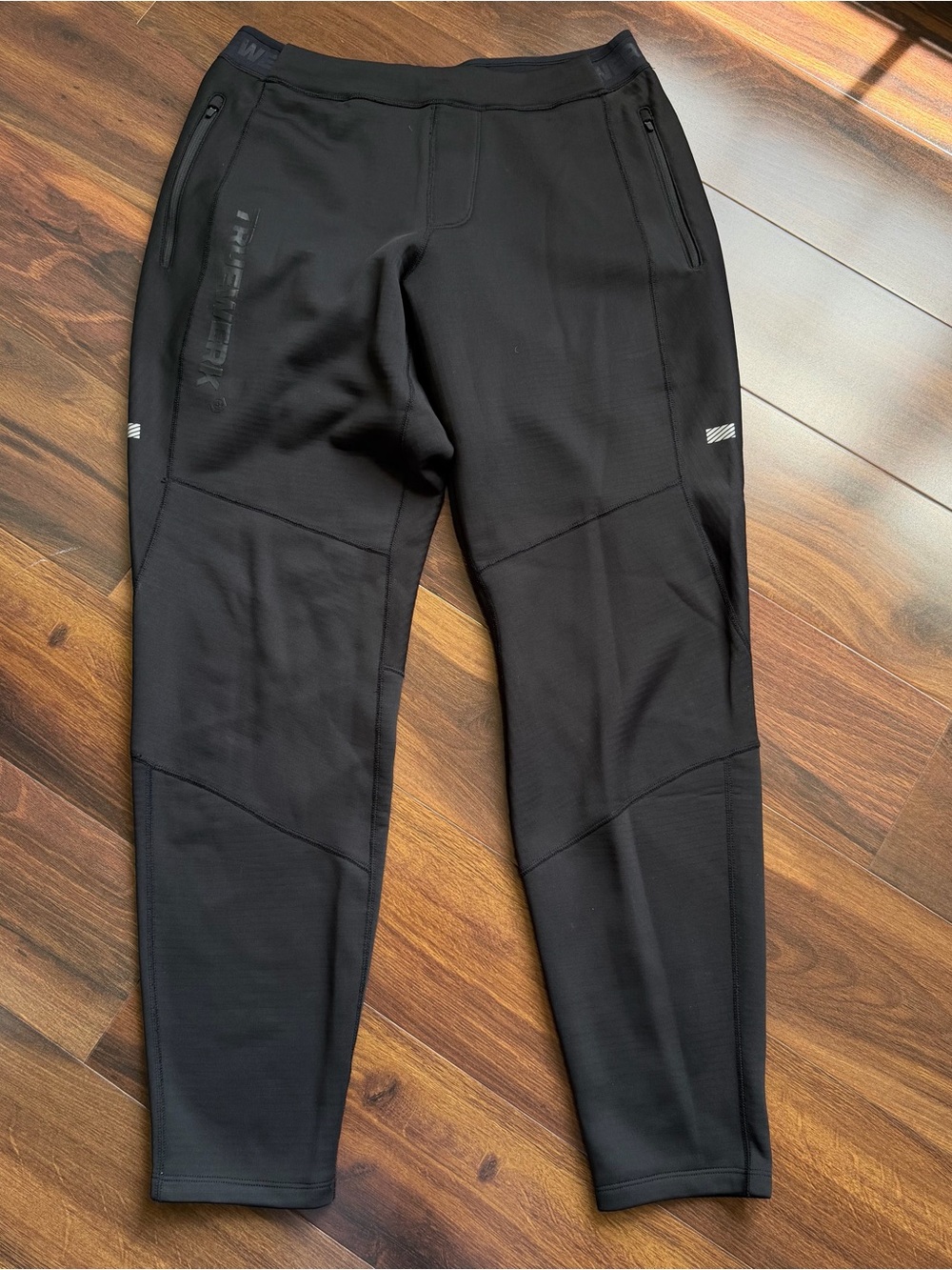 Men's Black TRUEWERK M2 Transit Fleece Lined Sweatpants Joggers Sz L 147752